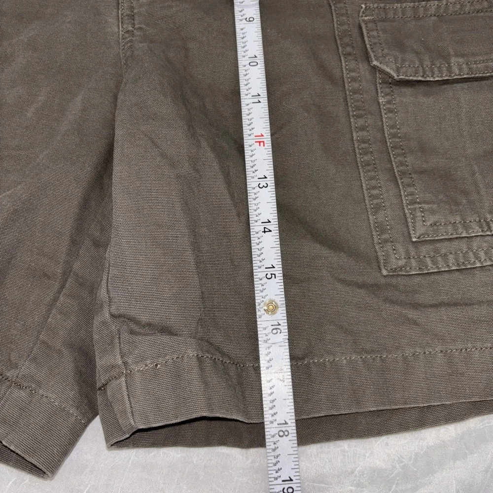 Savane Shorts Mens 38 Major Brown Cargo Safari Utility Stretch Waist Flat Front